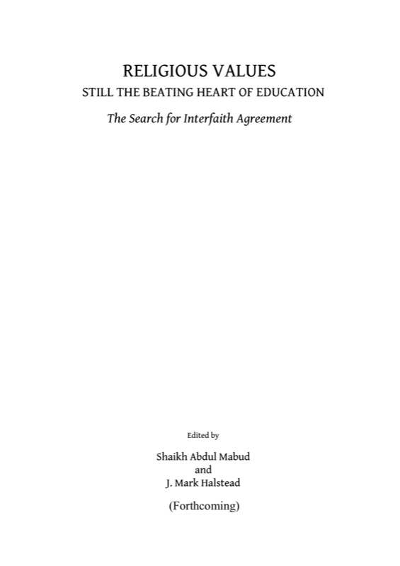 Religious Values: Still the Beating Heart of Education — title page